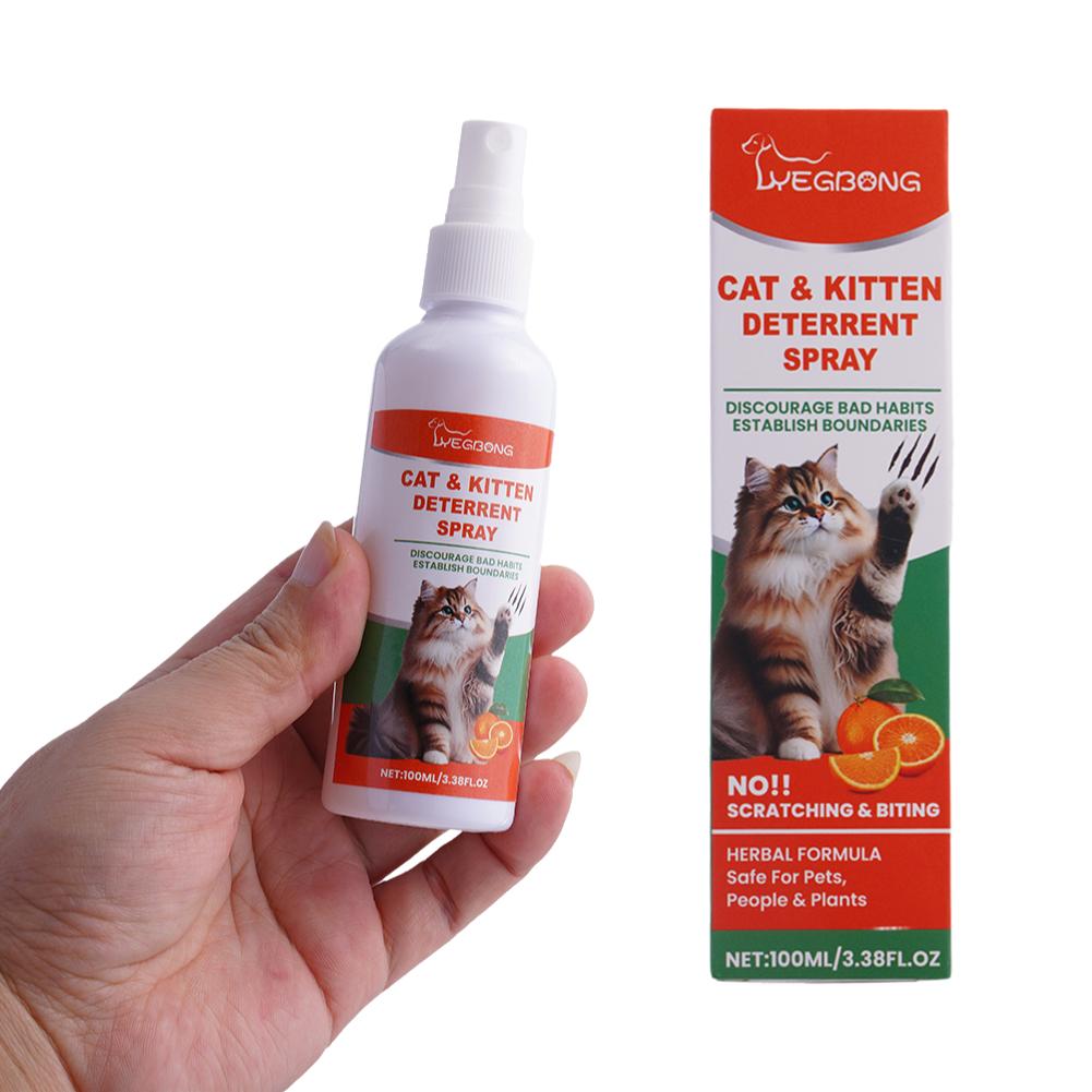 100ml Katzenspray zur Abwehr natürliche Botanicals sanfte Inhaltsstoffe Hält Haustiere davon ab, Fellwunden zu lecken und zu kauen Kratzschutz