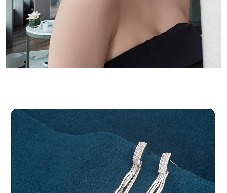 Elegant S925 Sterling Silver Snake Bone Tassel Earrings - Versatile, Exquisite Cool Design for Women, Perfect for Clubbing and Nightlife.