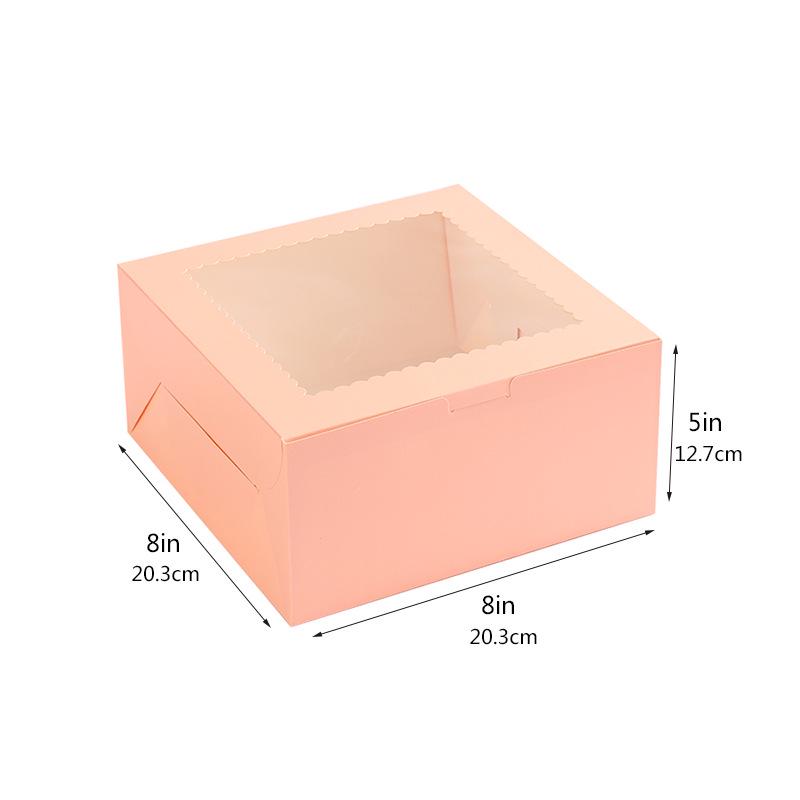 White Cardboard Windowed Cake and Pastry Box