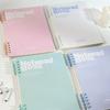 Creative A5/B5 Ring Binder Notebook Gradient Color Horizontal Line Notepad Hand Account Book Gift