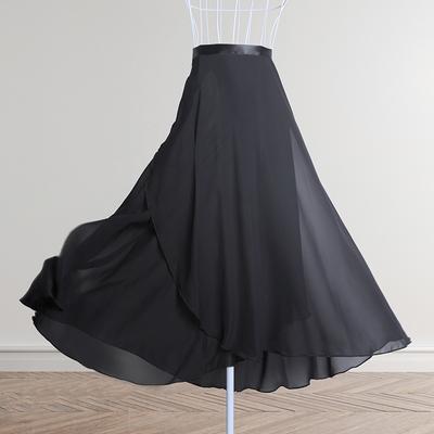 Women's Summer Ballet Half-Length Skirt Adult Practice Wear Chiffon Ballet Skirt