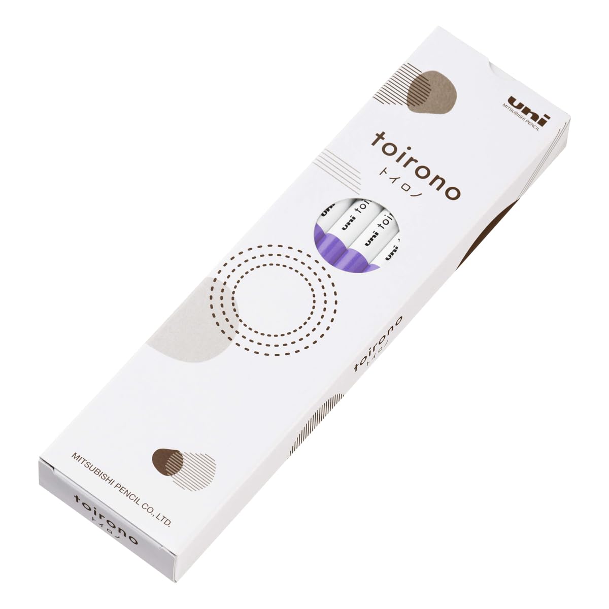 

Mitsubishi Pencil Toirono Colored 1 Heliotrope Pencils, Dozen, TR.1291D геліотроп