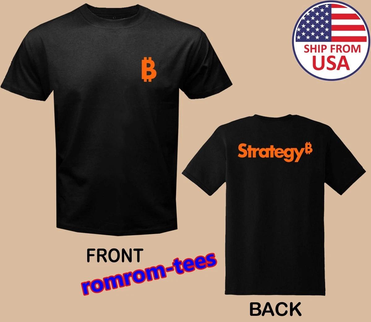 Microstrategy Bitcoin Crypto Black Size S-5XL L