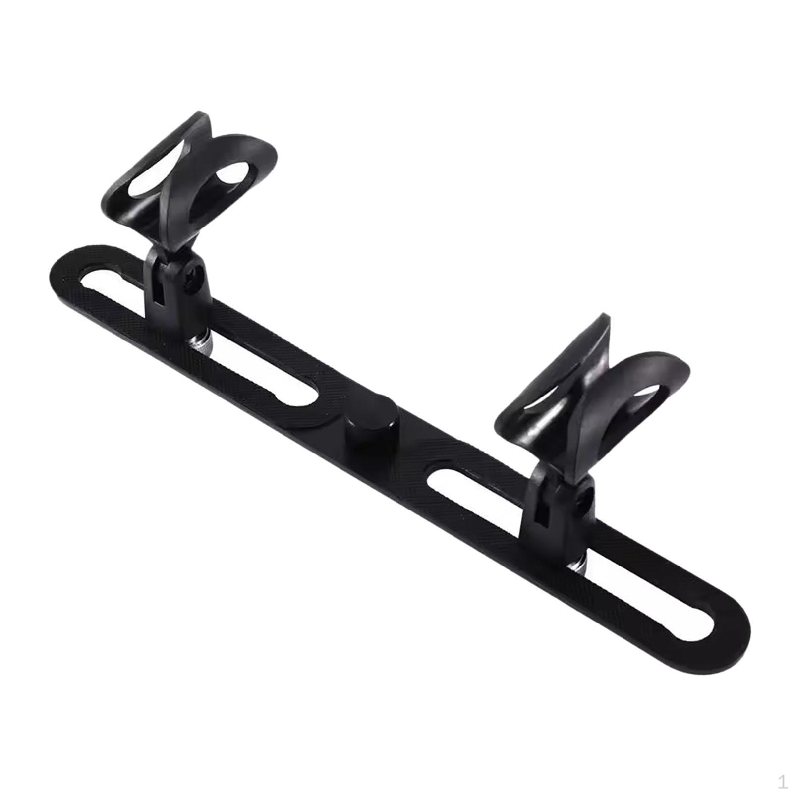 

Holder Stereo Array Spacing Stand Bracket Easy Setup 3/8 5/8 Inch Thread for Studio Performance 2 Clips