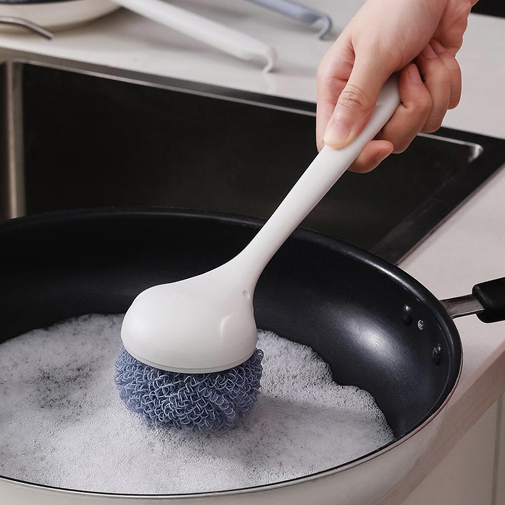 Dish Brush Professional   Handle Polyester   Dish Scrub Brush Dish Cleaning Brush for Dish Pot Pan Sink Cleaning