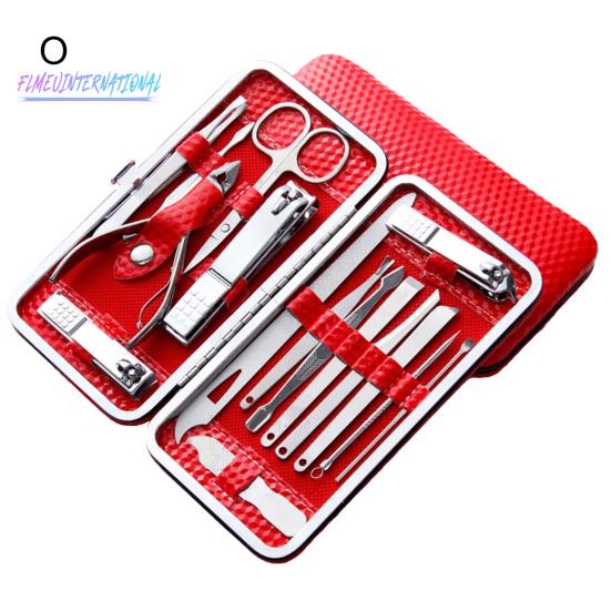 1 Set Professional Manicure Cutters Compact Stainless Steel Comfortable Case Manicure Kit Pedicure Supplies Hobbies Products