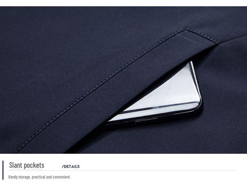 2024 Spring/Autumn High-Quality Lapel Jacket for Middle-Aged and Elderly Men - Fashionable Business Casual Outerwear