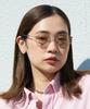 [Zoff] WEB Exclusive STUDIO SEVEN  Boston-style Sunglasses (Gold) Metal Frame UV Protection Sun Protection Men's Women's Stylish Driving Fishing