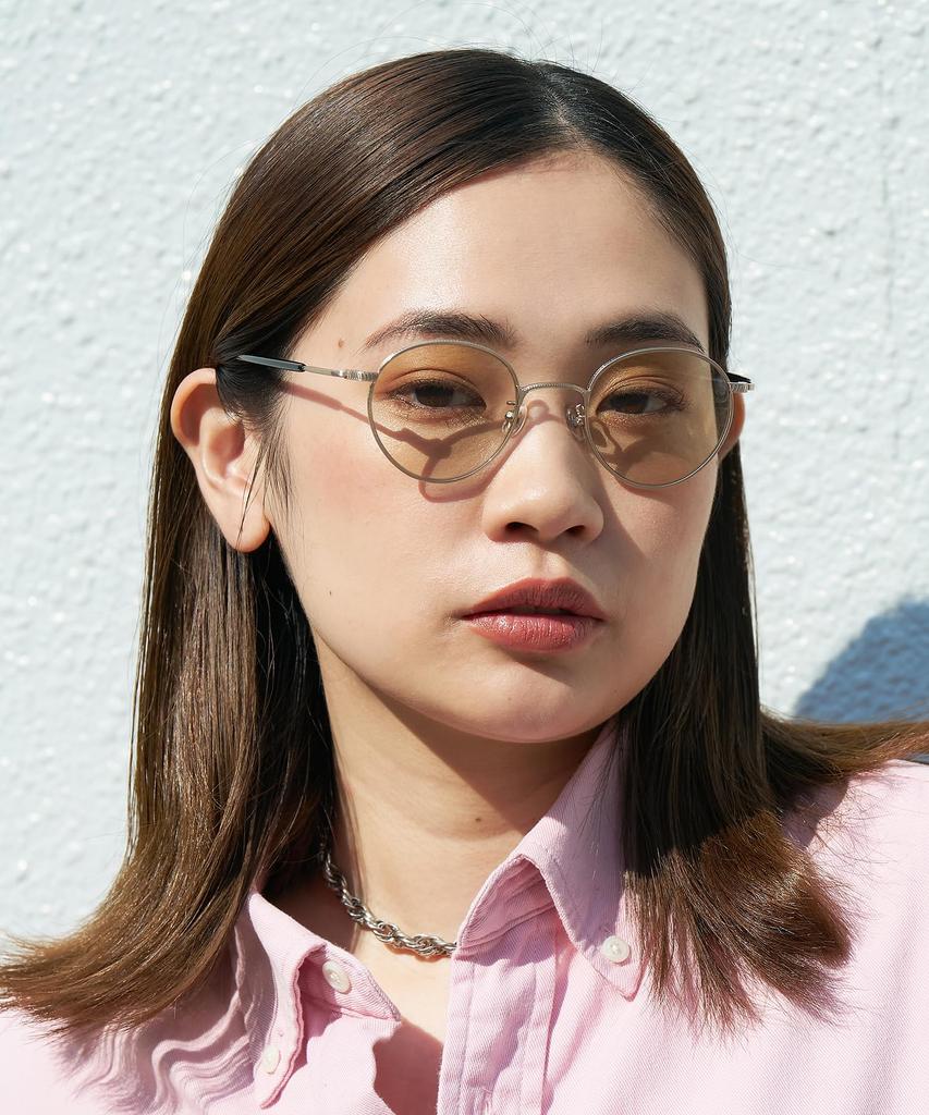 [Zoff] WEB Exclusive STUDIO SEVEN  Boston-style Sunglasses (Gold) Metal Frame UV Protection Sun Protection Men's Women's Stylish Driving Fishing