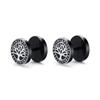Gothic Norse Viking Runes Stud Earrings for Men Boys,Rock Punk Stainless Steel Valknut Wolf Head Compass Celtic Knot Earrings