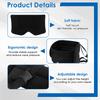 2 In 1 Travel Pillow Cotton Comfortable Neck Headrest with Eye Mask and Storage Bag 360° Support Airplane Pillow for Travelling