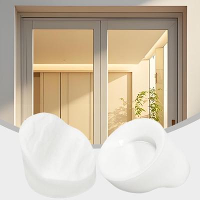 Door Screw Hole Plugs 50 Pieces White Door Window End Caps Screw Hole Frame Plugs Cover For Door Window Cabinets Fences Tables