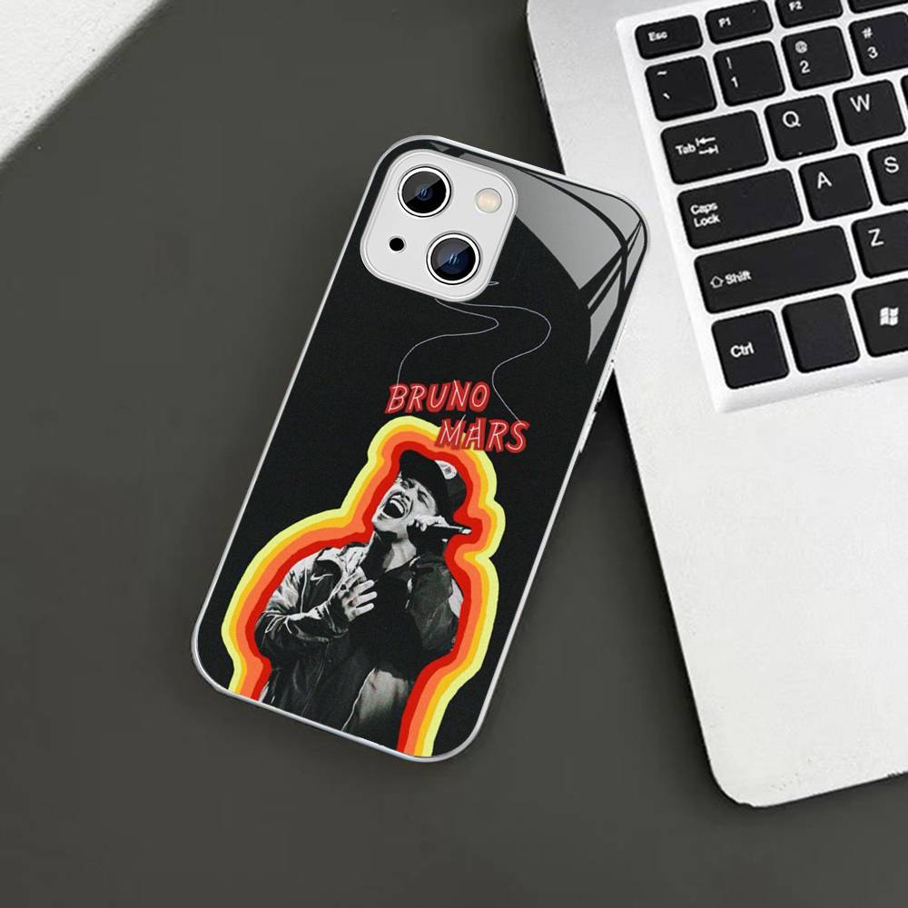 

Famous Bruno Mars The Romantic For IPhone 14 13 12 Mini 11 Pro XS Max X XR 14 Plus Tempered Glass Cover iphone 14 plus