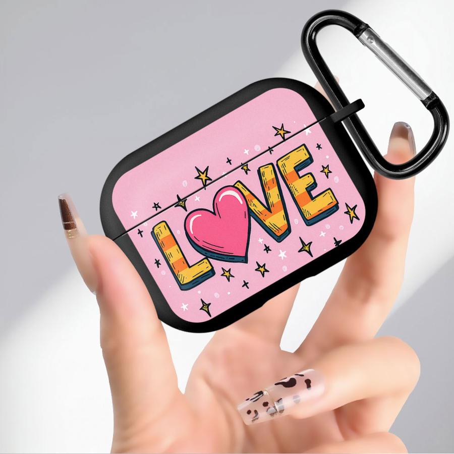 Fashion Retro Love Soft Earphone Cases Cover Case For Airpods Pro 4 3 1 2 Pro3 Pro2