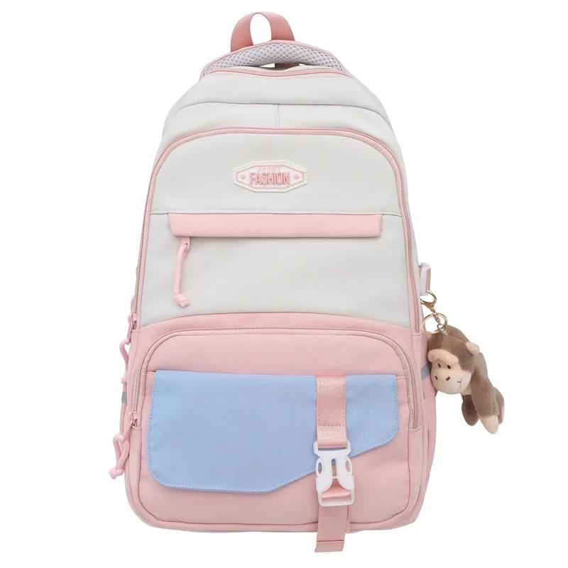 Korean Version Super Large Capacity Multifunctional Student Schoolbag Backpack