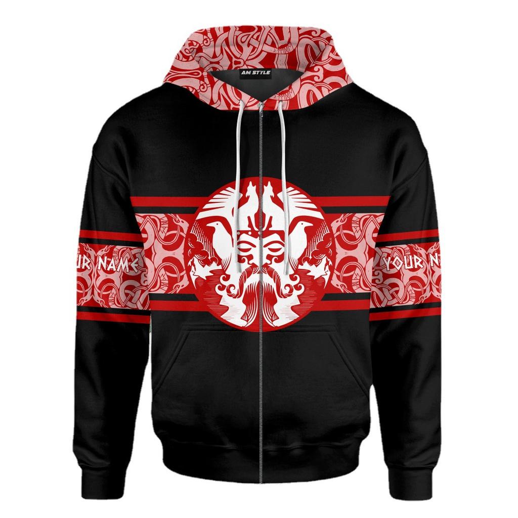Spring Women's Long-sleeved Sweatshirt Creative 3D Digital Tattoo Print Loose Casual Zipper Jacket