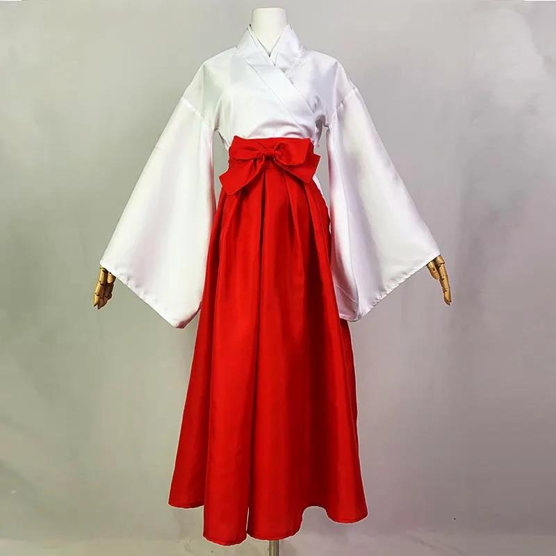 Anime Cosplay Costume For Women Jujutsu Kaisen Kimono Miko Japanese Hakama Outifits For Halloween Iori Utahime Red