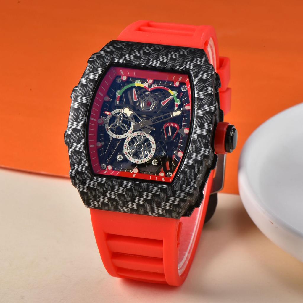 Watch Directly from the Manufacturer's Foreign Trade Model X with the Same Personalized Barrel-shaped Men's Calendar Watch