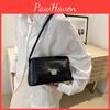 Elegant Vintage Underarm Bag For Women Trendy Minimalist Soft Pu Leather Purse