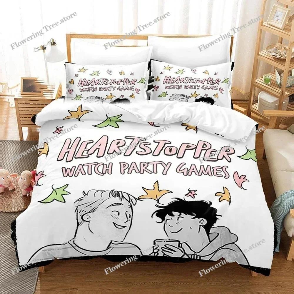 3D Printed Heartstopper Bedding Set Duvet Cover Bedroom Comforter Covers Single Twin King Size Quilt Cover Home Textile029