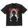 Manga Print T-shirt For Men Women Clothing Short Sleeve Tees Tops Harajuku Vintage Washed Oversized