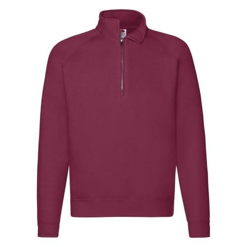 Fruit Of The Loom Mens Zip Neck Sweatshirt