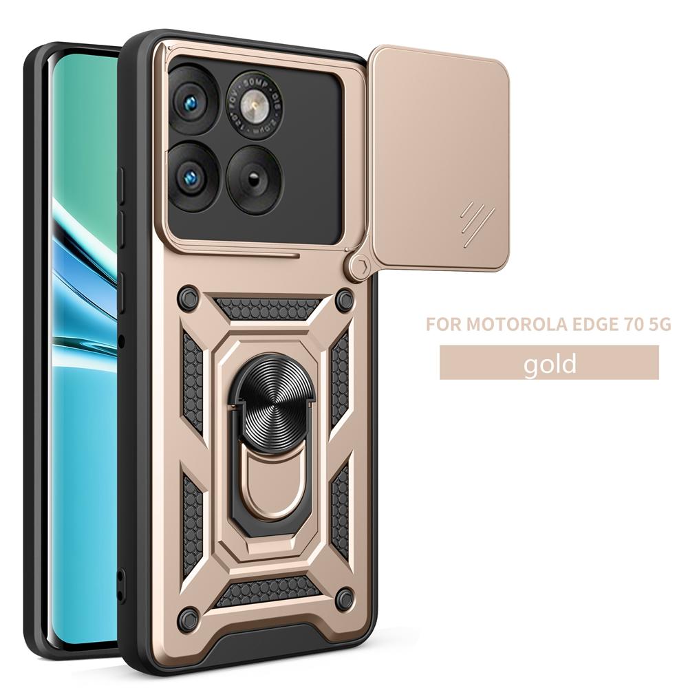 For Motorola Moto Edge 70 5G Case Car Magnetic Ring Holder Armor Shockproof Coque for Moto Edge70 Lens Protect Cover
