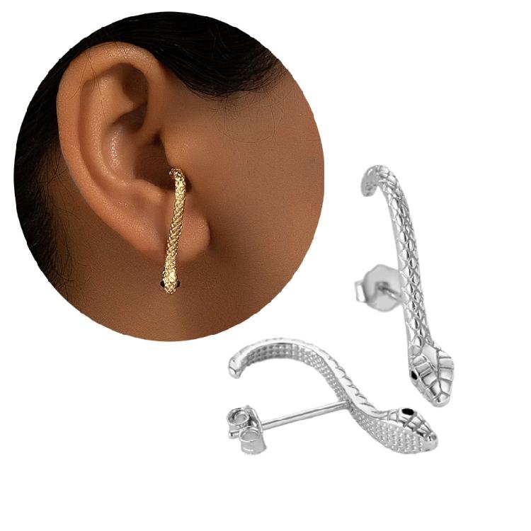 Schlangen Ohrstecker Stilvolle Ohrklemmen Schmuckaccessoires für Party Alltagskleidung