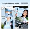 Portable USB Rechargeable Waist Clip Fan with Digital Display