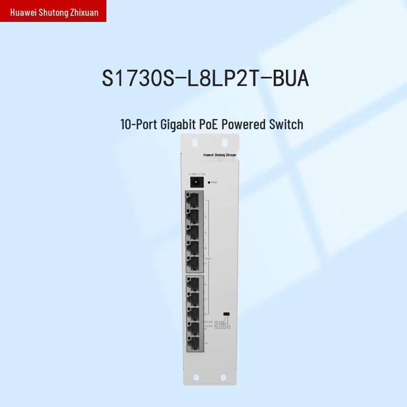 

Huawei S1730S-L8LP2T-BUA 8-Port Gigabit PoE Switch