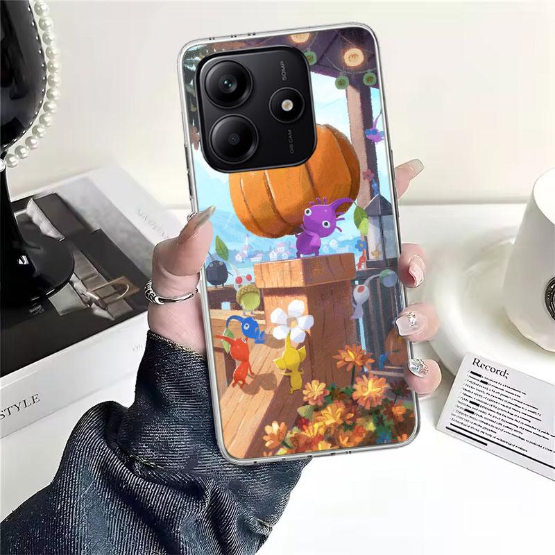 Game P-PikminS 4 Soft Phone Case For Xiaomi Redmi Note 15 14 14S 13 12 Pro Plus 12S 11 11S 11E 10 10S 11T 5G Fundas Coque Redmi