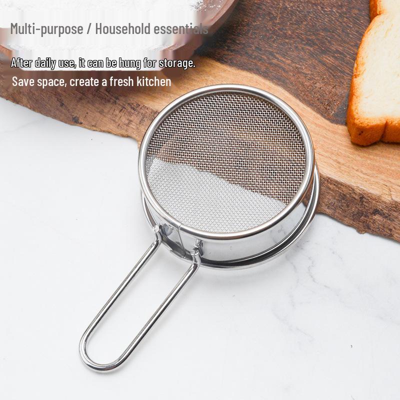 Ultra-Fine Stainless Steel Mini Sieve for Flour, Sugar, and Cocoa