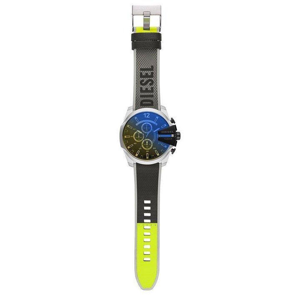 Diesel DZ4523 Mega Chief 54mm Leder Schwarz Herrenuhr