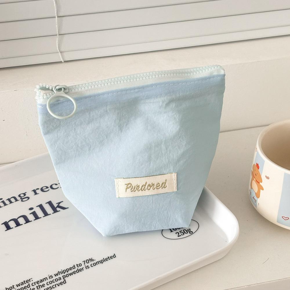 

New Sky Blue Sanitary Napkin Storage Bag Large Capacity Multifunctional Mini Coin Purse Portable Pen Bag чёрный