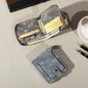 Men's Fashionable Tree Pattern Zipper Wallet Durable PU Leather Card Organizer with Coin Pouch