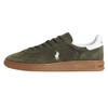 Polo Bedford Leather Suede Round Toe Lace-Up Low-Top Sneakers Men Sneakers Green 100047500