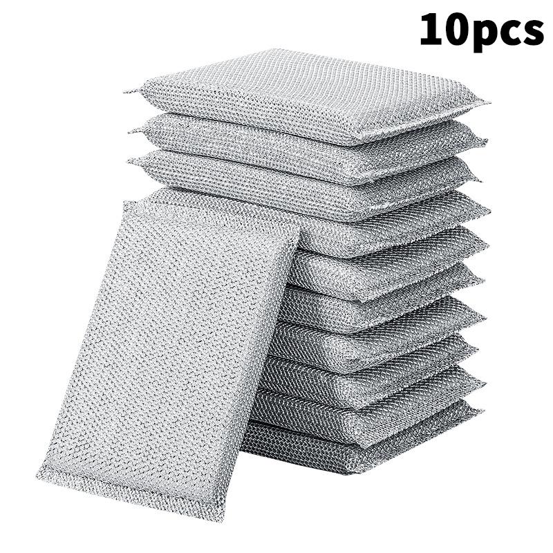 10er-Pack Küchenspülschwämme & -tücher - Reinigungspads, die Kochgeschirr und Küchenoberflächen nicht zerkratzen....