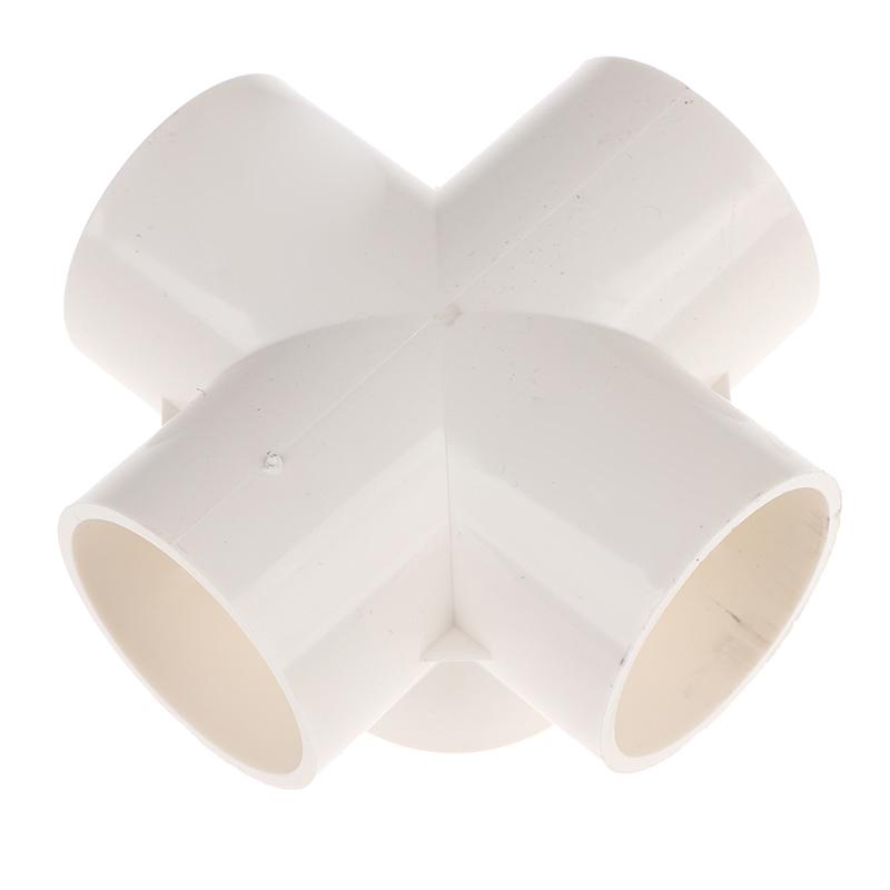 Heavy Duty PVC Pipe Coupler 20/25/32/40/50mm 3/4/5/6 Way 3D Connectors for Agricultural Irrigation DIY Pipe Rack Plumbing Repairs