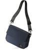 BLUE SINCERE Herren Umhängetasche, 7 Fächer, Antimagnetisch, RFID, Leichtgewicht, Anti-Skimming, Crossbody/Einseitige Schulter Canvas / SHB1 (Marine)
