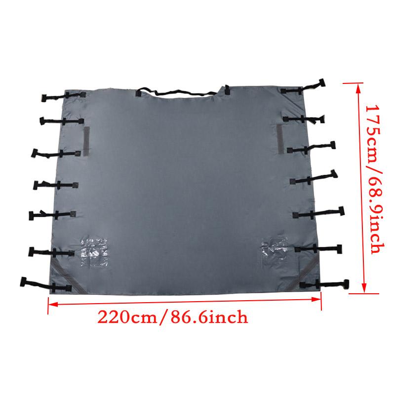 Caravan Accessories Front Towing Cover Protector Dustproof Reflective Strip Camper Trailer Caravan Waterproof Cover Accessories
