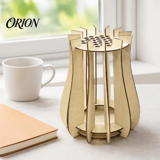 Fashionable Desktop Vases for Classroom Wooden Puzzle Flower Vase, Display Stand Flowers or Nordic Vase Home Decor Artificial Flowers, Decorative