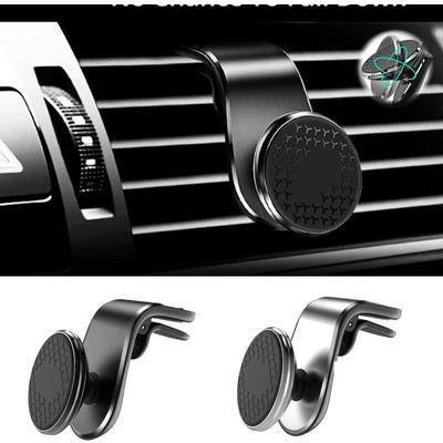 1 Stück Kreative Metall Magnetische Handyhalterung für Auto 360° Drehung Auto Lüftungsschlitz Clip Halter Ständer GPS Navigationshalter für Smartphones