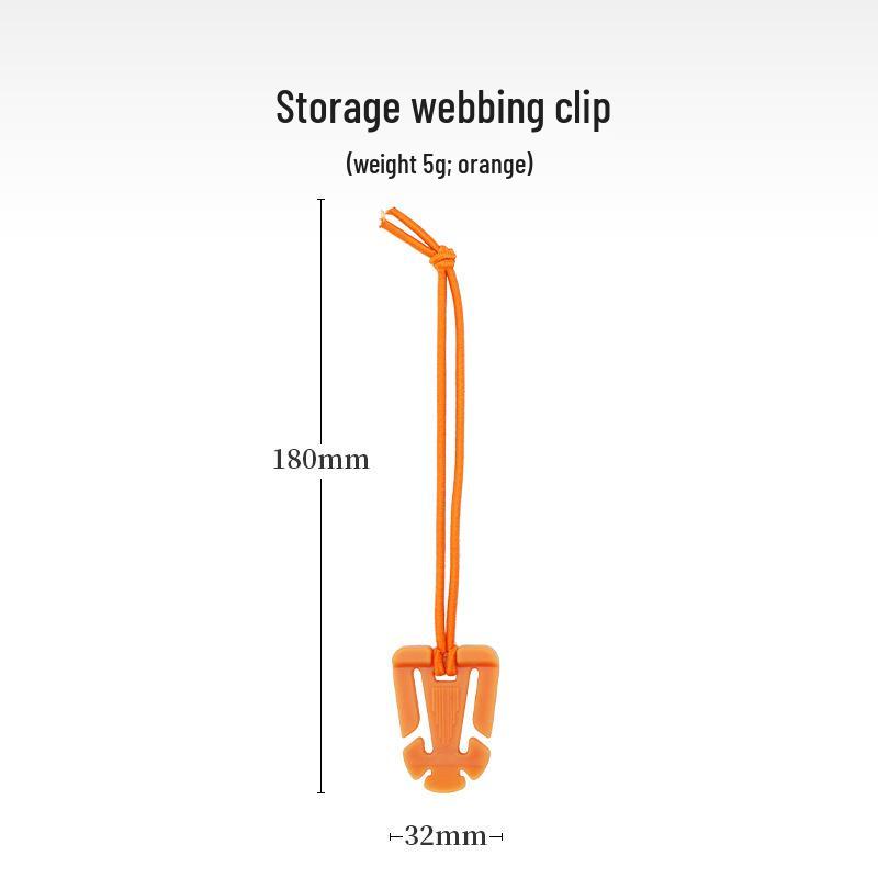 

Portable Elastic Rope Buckle Triangle Tie & Cord Organizer Clip оранжевый