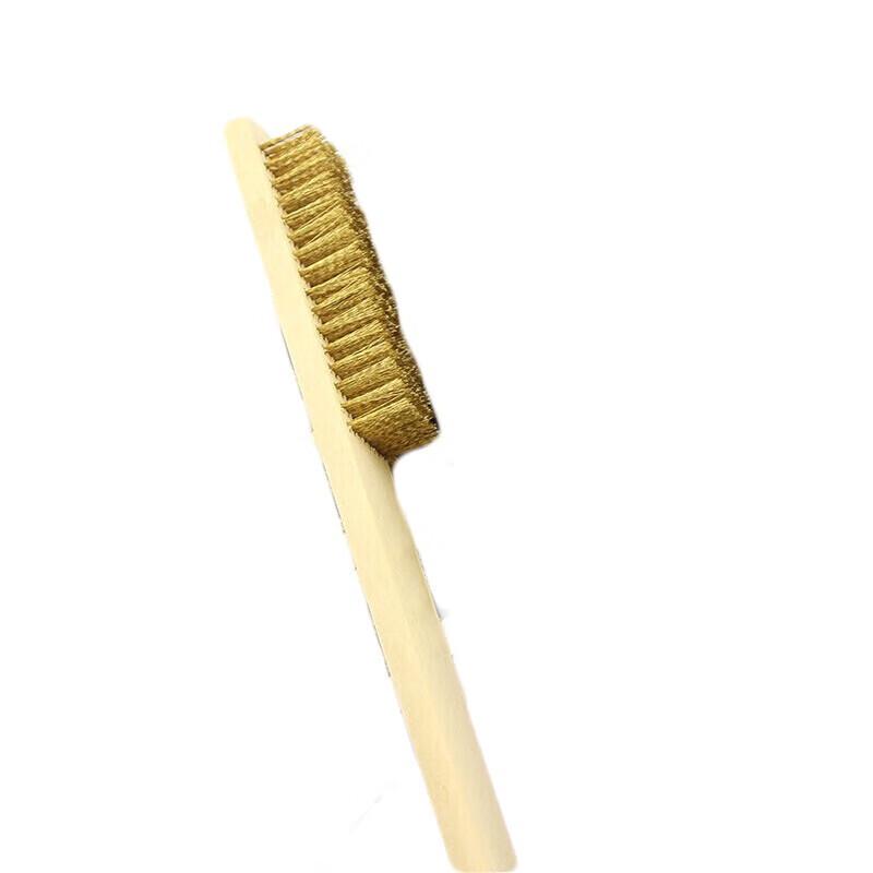 Shuangan Wooden Handle Copper Wire Brush