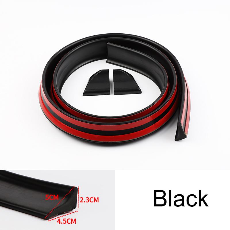 Universal High Quality Spoiler 5D Carbon Fiber Shiny Black Punch-Free Installation Spoilers DIY Refit Spoiler For Car Accessorie