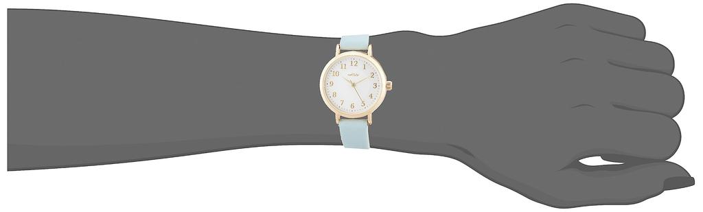 Fieldwork Watch with Leather Strap and Analog Blue GY047-3 Women's Chip,