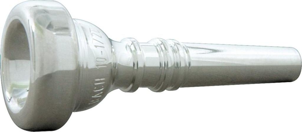 Bach Cornet Mouthpiece, 10 12D, Silver Plated Finish