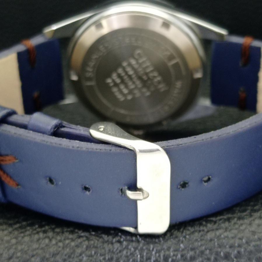 JAPAN 8200 MENS AUTOMATIC CITIZEN REFURBISHED BLUE DIAL WATCH A426239-2 RL620c-a426239