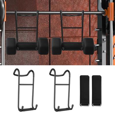 2 STUKS/Set Halter Spotter Haken Houden Hangers Op Zware Kracht Halters Rek Bevestigingen voor Halter Bankdrukken Borst & Schouder