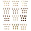 10 Stück Herzform Nailart-Charms Nailart-Strasssteine Quadratische Nagel-Charms DIY Nailart-Zubehör Maniküre-Zubehör